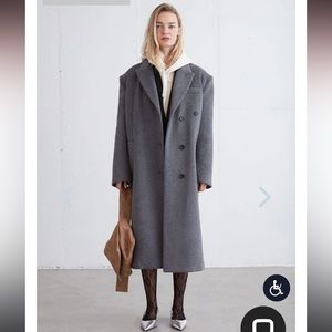 Oak + Fort Oversized Wool Blend Coat